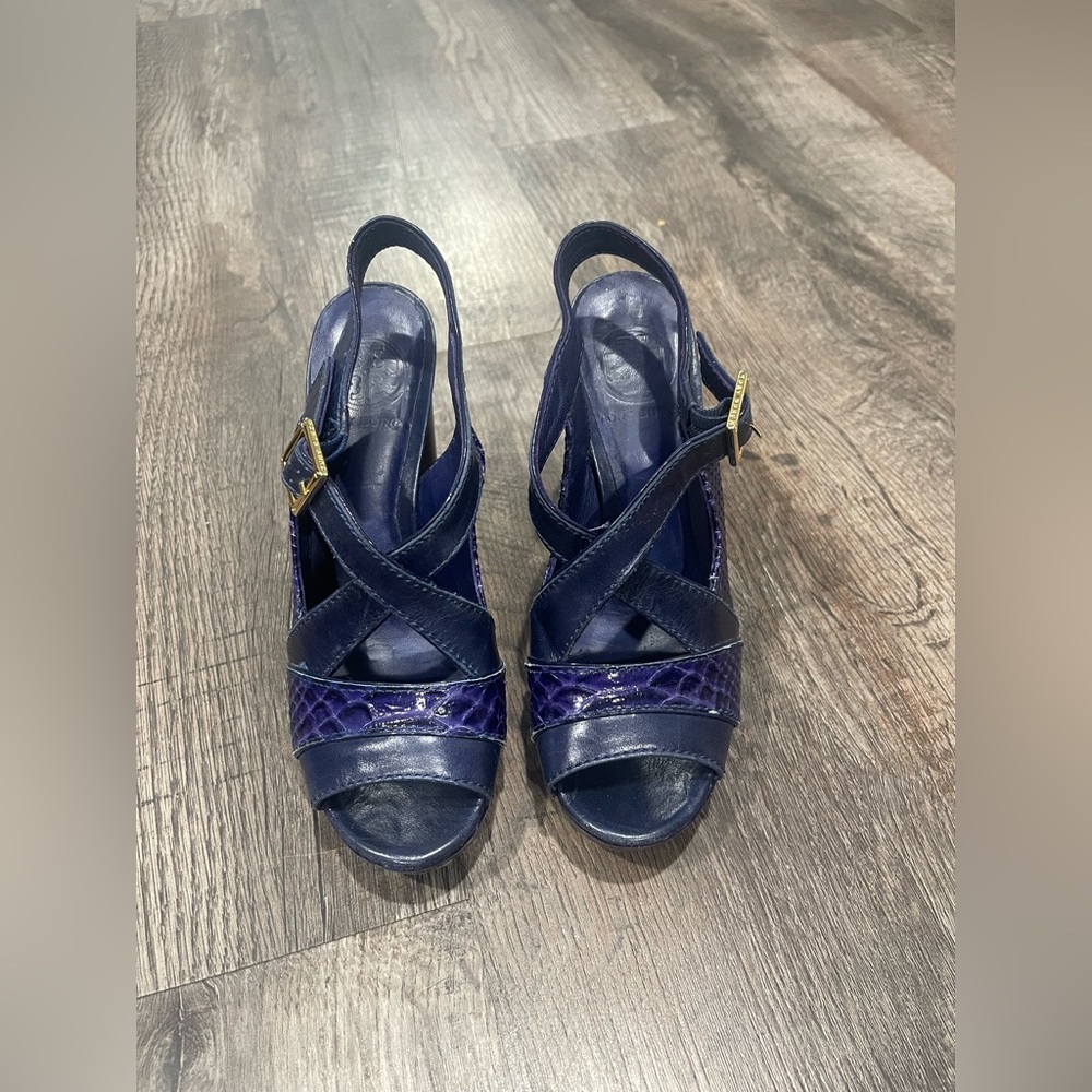 Tory Burch Elegant Navy Blue Women's Sandals